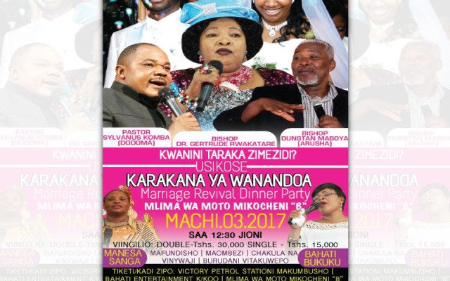Marriage Revival Dinner Party - Karakana ya Wanandoa