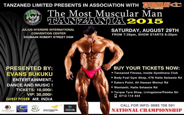 The Most Muscular Man Tanzania 2015